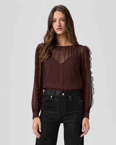 Paige Isabel Blouse In Purple