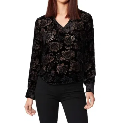 Paige Ivonne Top In Black/russian Folk Floral