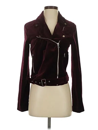 Pre-owned Paige Jacket In Burgundy
