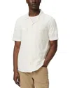 Paige Jacobson Stripe Jacquard Camp Shirt In Varnished Ivory