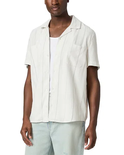 Paige Jacobson Stripe Pocket Shirt In White