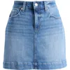Paige Jannelle A-line Denim Mini Skirt In Blue