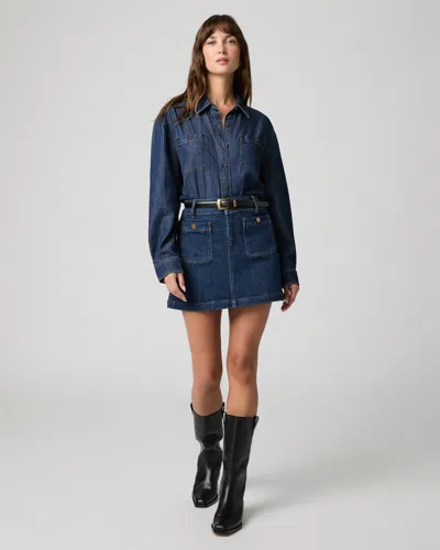 Paige Janelle Skirt Pant In Blue