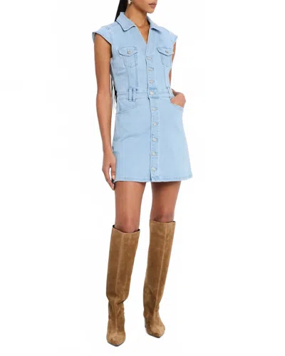 Paige Jaxsyn Denim Dress In Talya In Blue