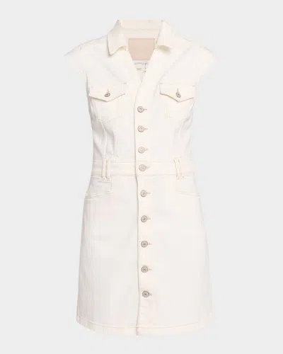 Paige Jaxsyn Denim Mini Dress In Multi