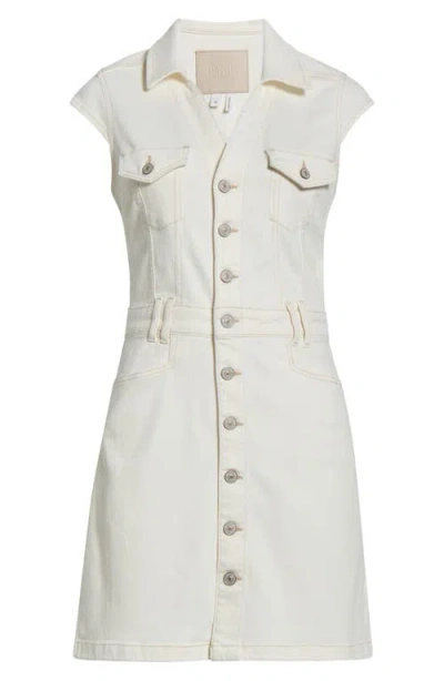Paige Jaxsyn Denim Minidress In White