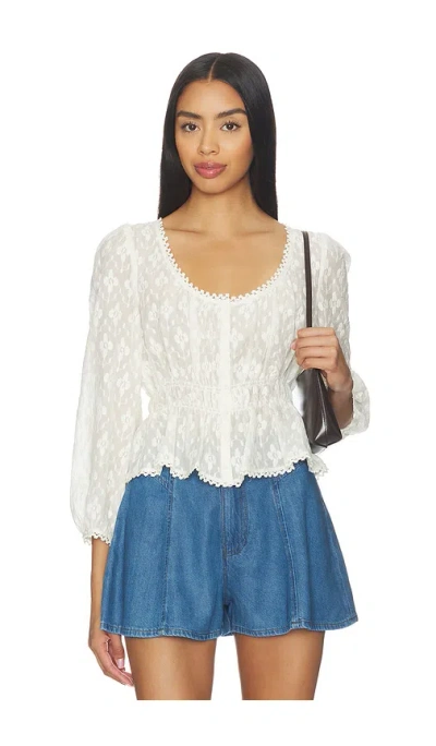 Paige Jay Blouse In White