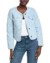 Paige Jayla Cropped Quilted Jacket In Blue