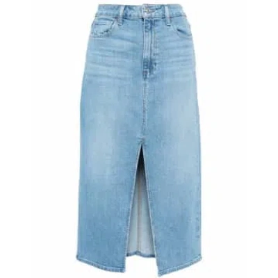 Paige Jeans Angela Midi Skirt In Blue