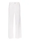 Paige Anessa Wide Leg Jeans In Blanco