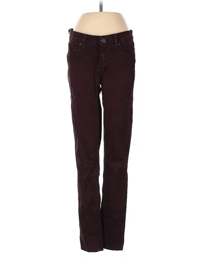 Pre-owned Paige Jeans In Burgundy