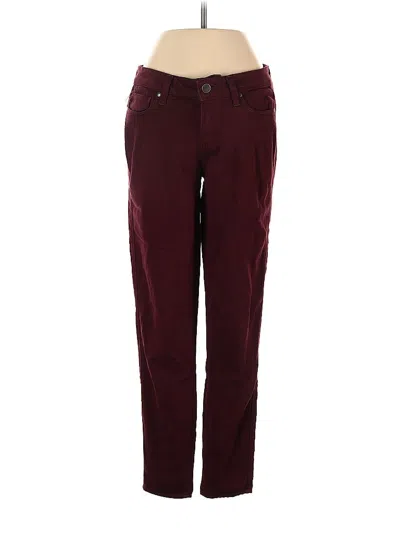 Pre-owned Paige Jeans In Burgundy