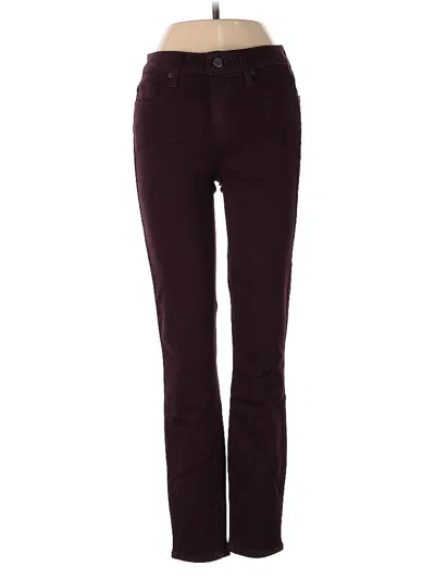 Pre-owned Paige Jeans In Burgundy