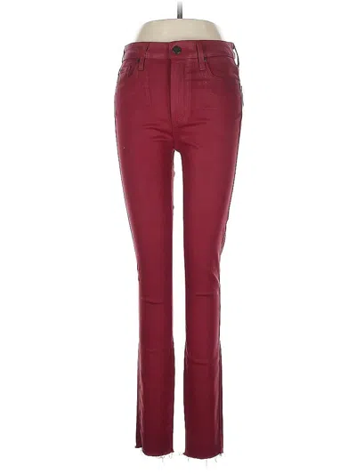 Pre-owned Paige Jeans In Burgundy