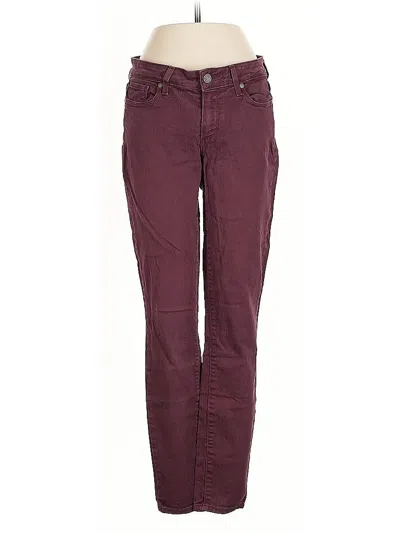 Pre-owned Paige Jeans In Burgundy