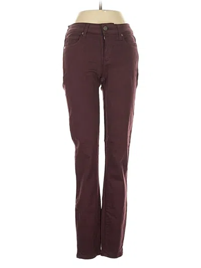 Pre-owned Paige Jeans In Burgundy