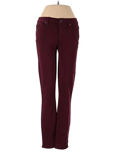 Pre-owned Paige Jeans In Burgundy