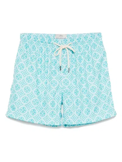 Paige Jeans Montecristo Swim Shorts In Blue