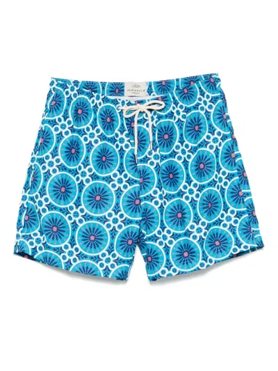 Paige Jeans Spargiato Swim Shorts In Blue