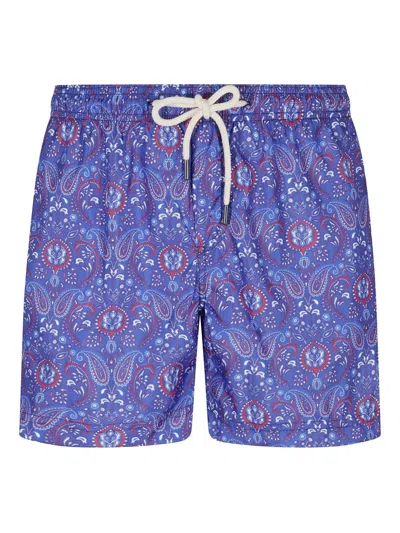 Paige Jeans Verbania Swim Shorts In Purple