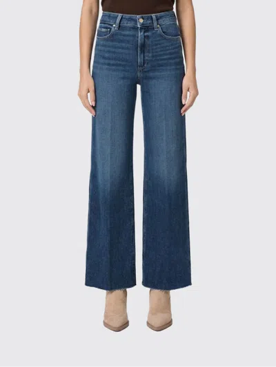 Paige Anessa Wide Leg Jean In Arpeggio In Blue