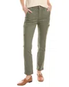 Paige Denim Side-panel Maternity Jogger Jeans In Green