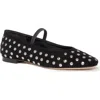 Paige Joya Stud Mary Jane Flat In Black
