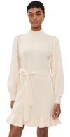 Paige Julita Belted Sweater Dress In Latte Foam