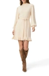 Paige Julita Belted Sweater Dress In Latte Foam