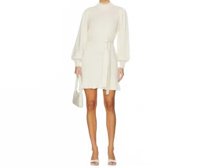 Paige Julita Wool Blend Sweater Dress In Foam Latte In White