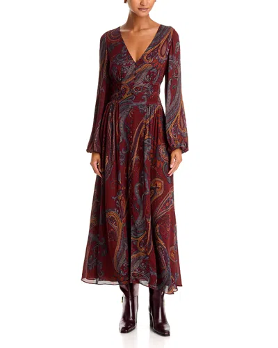 Paige Juna Georgette Maxi Dress In Multi