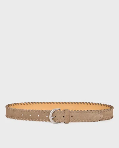 Paige Kalani Belt In Dark Taupe