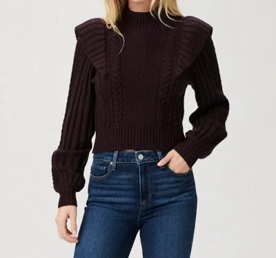 Paige Kate Sweater In Black Cherry
