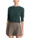 Paige Kato Cashmere Crewneck Sweater In Green