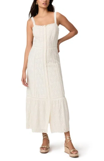 Paige Kelli Lace Sleeveless Maxi Dress In White
