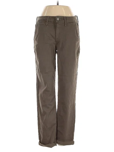 Pre-owned Paige Khaki Pant In Brown