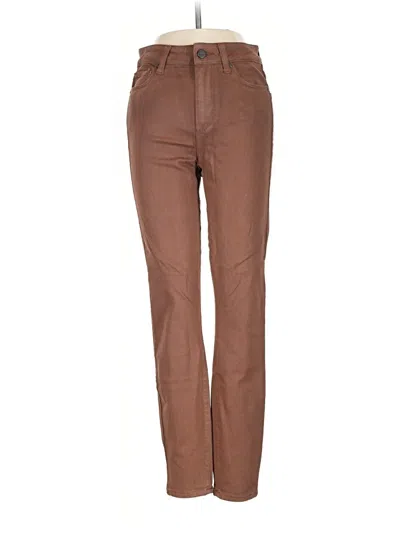 Pre-owned Paige Khaki Pant In Brown