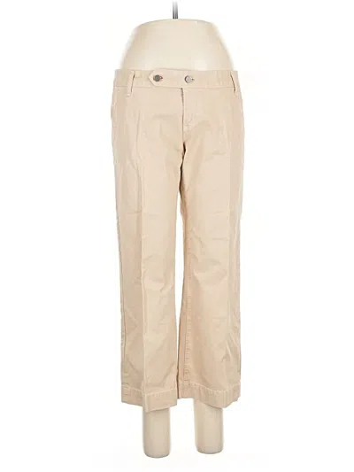 Pre-owned Paige Khaki Pant In Brown