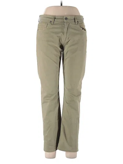 Pre-owned Paige Khaki Pant In Green