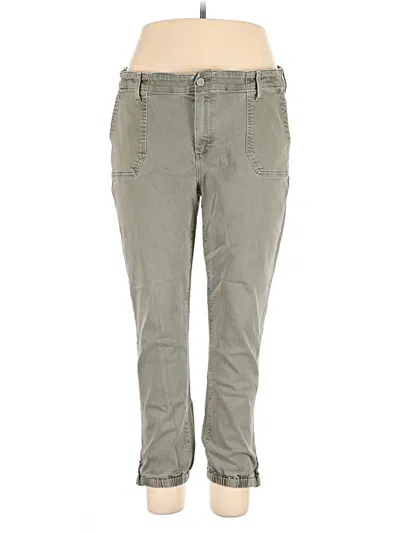 Pre-owned Paige Khaki Pant In Green