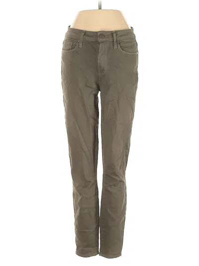 Pre-owned Paige Khaki Pant In Green