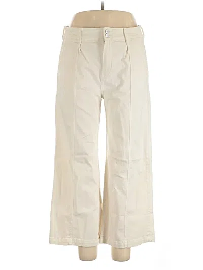 Pre-owned Paige Khaki Pant In Ivory