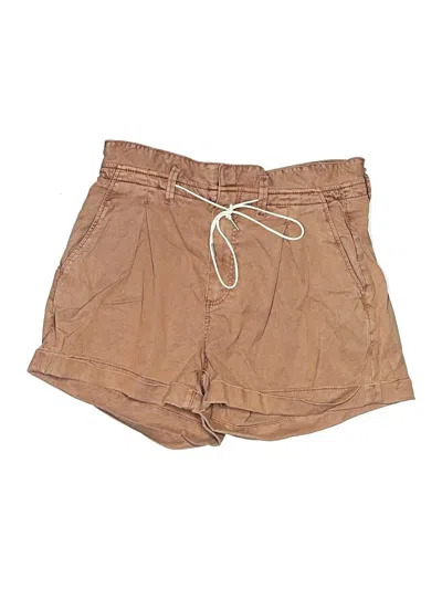 Pre-owned Paige Khaki Shorts In Brown