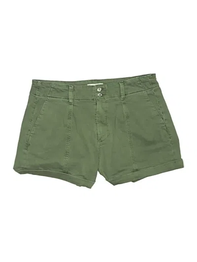 Pre-owned Paige Khaki Shorts In Green