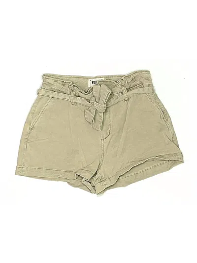 Pre-owned Paige Khaki Shorts In Tan
