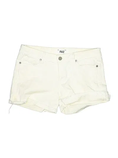 Pre-owned Paige Khaki Shorts In White