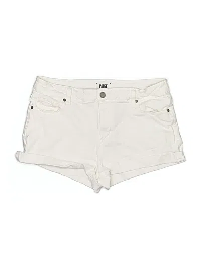 Pre-owned Paige Khaki Shorts In White