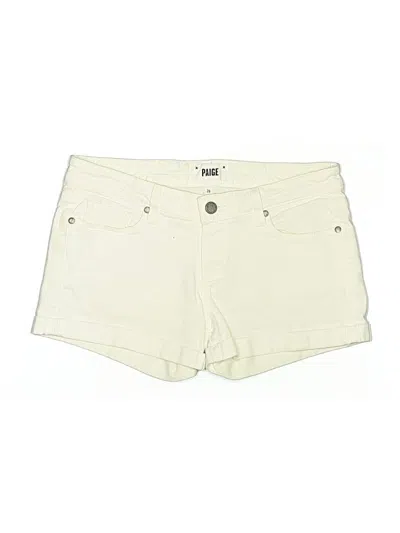 Pre-owned Paige Khaki Shorts In White