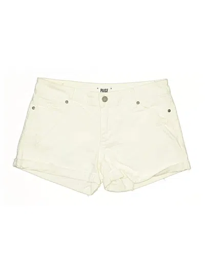 Pre-owned Paige Khaki Shorts In White