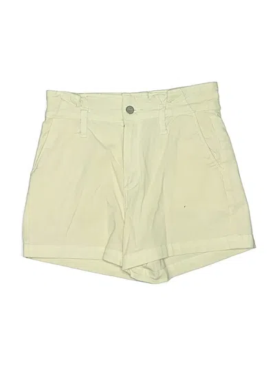 Pre-owned Paige Khaki Shorts In Yellow